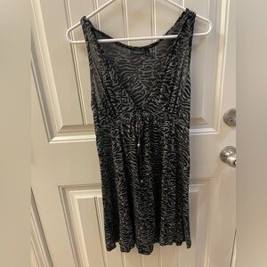 Apt. 9 Black and Gray Animal Print swim cover up